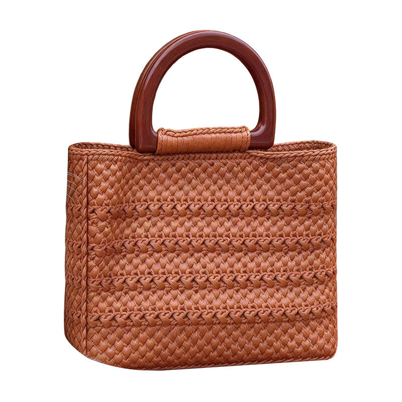 Bolso de mano tejido a mano